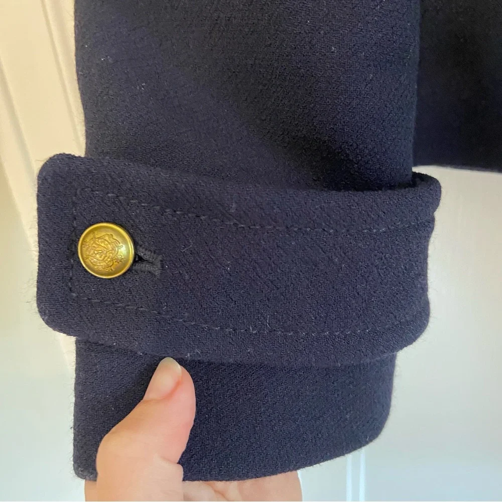 J. Crew Double Cloth wool blend pea coat - Picture 5 of 7